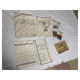 SUGAR BAGS, MAPS, ETC.