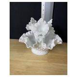 VINTAGE HOBNAIL MILK GLASS EPERGNE