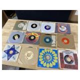 TWELVE 45 RECORDS AS PICTURED