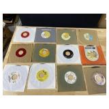 TWELVE 45 RECORDS AS PICTURED