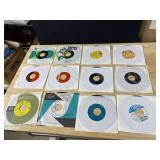 TWELVE 45 RECORDS AS PICTURED