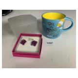 SYDNEY WEARABLE ART EARRINGS, HALLMARK MUG, DR.