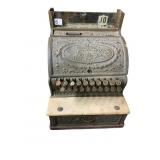 ORNATE ANTIQUE BRASS NATIONAL CASH REGISTER -