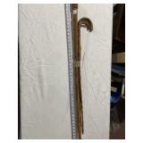 WOODEN CANES METAL TIP, 43" TALLEST