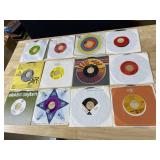 TWELVE 45 RECORDS AS PICTURED