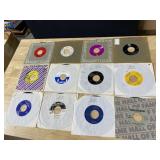 TWELVE 45 RECORDS AS PICTURED