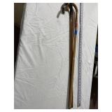 3 CANES, METAL BAND, PAINTED