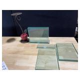 PICTURE FRAME ITALY THICK GLASS, APPLE CANDLE