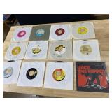 TWELVE 45 RECORDS AS PICTURED