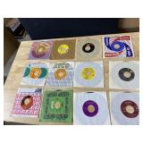 TWELVE 45 RECORDS AS PICTURED