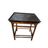 BAMBOO SIDE TABLE 26" H X 17"