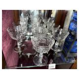 CRYSTAL ETCHED CHAMPAGNE GLASSES