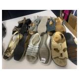 6 PAIRS WOMEN SHOES ALL USED MOST 7 - 7.5