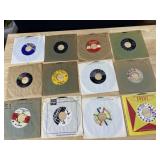 TWELVE 45 RECORDS AS PICTURED