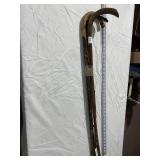 WOODEN CANES, CARVED DOG HEAD ON HANDLE