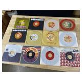 TWELVE 45 RECORDS AS PICTURED
