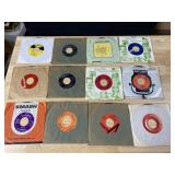 TWELVE 45 RECORDS AS PICTURED