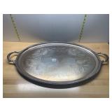 SILVER PLATED SERVING TRAY
