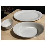 LENOX PLATTER, SERVING BOWL SPECIAL PATTERN