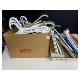 2 BOXES OF HANGERS