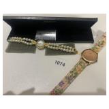 GRUEN LIFETIME WATCH, GENEVA PLATINUM STAINLESS