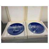 BING & GRONDAHL CHRISTMAS PLATES 1968, 1969