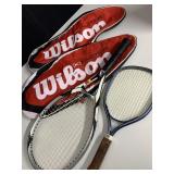 WILSON RACKETS AND COVERS