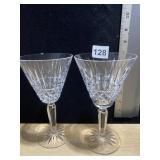 2 WATERFORD WATER GLASSES