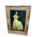 ORIGINAL OIL PAINTING OF LADY PLAYING VIOLIN WITH