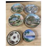 CURRIER & IVES SEASON PLATES, 2 OTHER PLATES