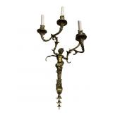 VINTAGE LOUIS XV STYLE GILT BRASS FIGURAL CENTER