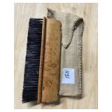 CHINESE CLOTHES BRUSH CARVED WOOD