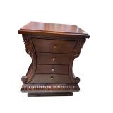 WAISTED 4 DRAWER UNUSUAL SIDE TABLE 4 DRAWER 15"