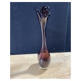 AMETHYST BUD VASE 12" H
