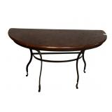 FLAT WALL TABLE WOVEN FINISH TABLE 40" W X 29" H