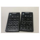 TWO BOSE WAVE MUSIC SYSTEM REMOTES