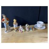 RED ROSE FORTUNE TEACUP, LENOX BIRD HOUSES, JAPAN