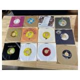 TWELVE 45 RECORDS AS PICTURED