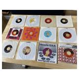 TWELVE 45 RECORDS AS PICTURED
