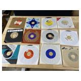 TWELVE 45 RECORDS AS PICTURED