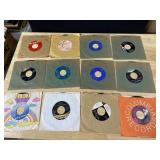 TWELVE 45 RECORDS AS PICTURED