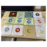 TWELVE 45 RECORDS AS PICTURED