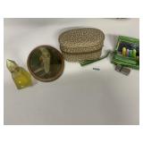 PAK TRAVEL KIT, JEWELRY CASE, VINTAGE OVAL CHILD