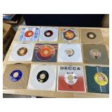 TWELVE 45 RECORDS AS PICTURED