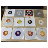 TWELVE 45 RECORDS AS PICTURED