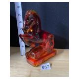 AMBERINA HORSE FIGURE 8" H