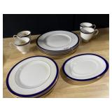 FEDERAL COBALT PLATINUM LENOX 4 DINNER, 4
