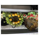 FLORAL WREATHS INCL. LEMONS, DRIED FLOWERS AND