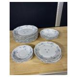 BAVARIA DINNER PCS PLATES, BOWLS, SAUCERS