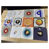 TWELVE 45 RECORDS AS PICTURED